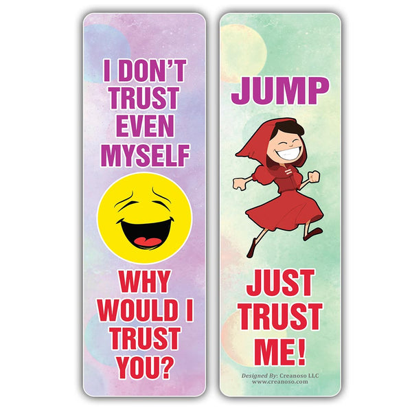 Funny Like A Trustworthy Jokes Bookmarks (2-Sets X 6 Cards)