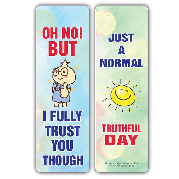 Funny Like A Trustworthy Jokes Bookmarks (2-Sets X 6 Cards)