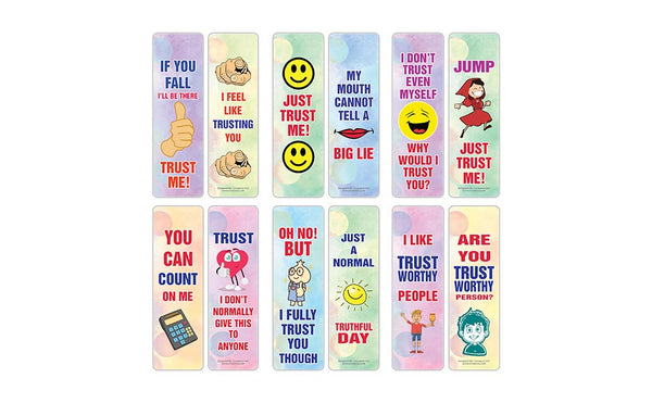 Funny Like A Trustworthy Jokes Bookmarks (2-Sets X 6 Cards)