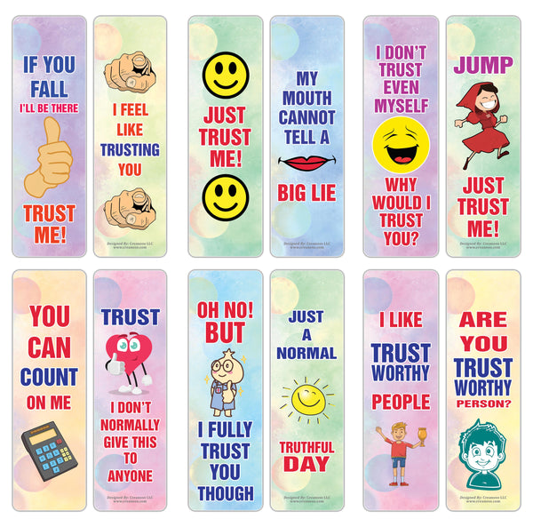 Funny Like A Trustworthy Jokes Bookmarks (5-Sets X 6 Cards)