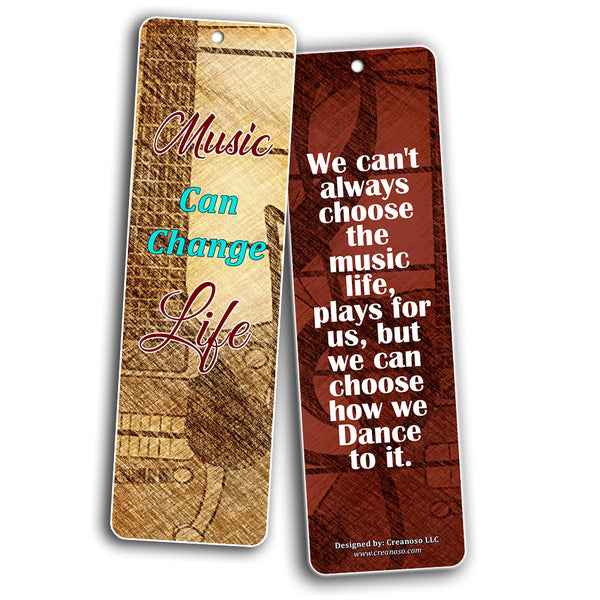 Creanoso Inspiring Inspirational Quotes Music Can Change Life Bookmarkers (30-Pack) ÃƒÂ¢Ã¢â€šÂ¬Ã¢â‚¬Å“ Motivational Music Sayings ÃƒÂ¢Ã¢â€šÂ¬Ã¢â‚¬Å“ Stocking Stuffers Gift for Musicians, Music Lovers, Violinists ÃƒÂ¢Ã¢â€šÂ¬Ã¢â‚¬Å“ Music Gifts