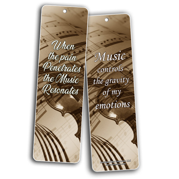 Creanoso Music Can Change Life Quote Bookmarks ÃƒÂ¢Ã¢â€šÂ¬Ã¢â‚¬Å“ Premium Musician Gifts - Awesome Bookmarks