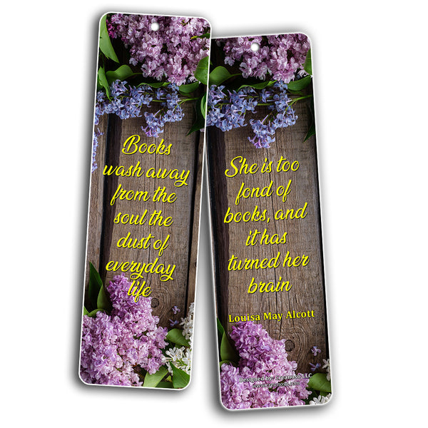 Creanoso Floral Reading Bookmarks for Women ÃƒÆ’Ã‚Â¢ÃƒÂ¢Ã¢â‚¬Å¡Ã‚Â¬ÃƒÂ¢Ã¢â€šÂ¬Ã…â€œ Inspiring Reading Word Sayings Quotes for Ladies