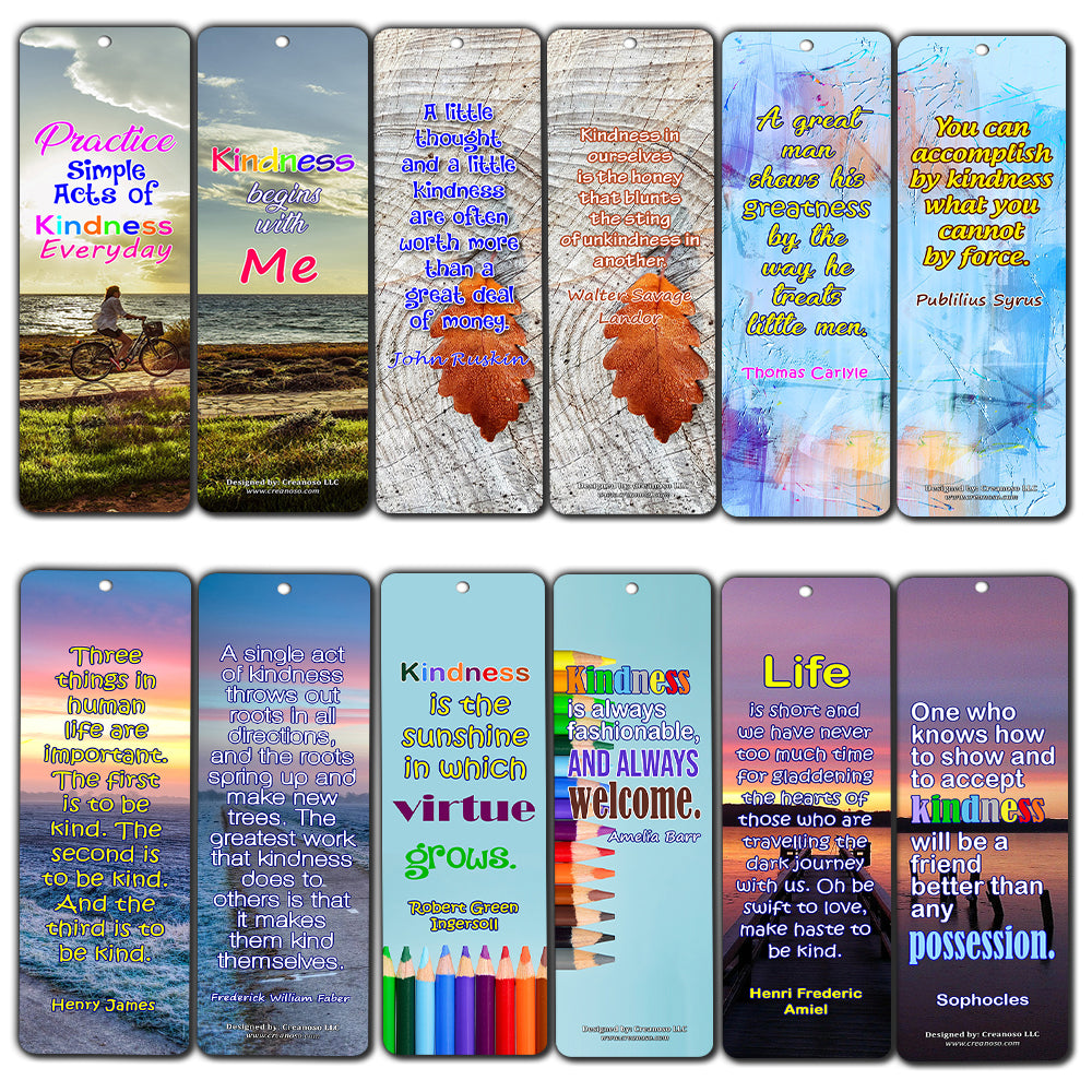 Creanoso Inspiring Act of Kindness Reading Bookmark Gifts for Women ÃƒÆ’Ã‚Â¢ÃƒÂ¢Ã¢â‚¬Å¡Ã‚Â¬ÃƒÂ¢Ã¢â€šÂ¬Ã…â€œ Assorted Gift Piece