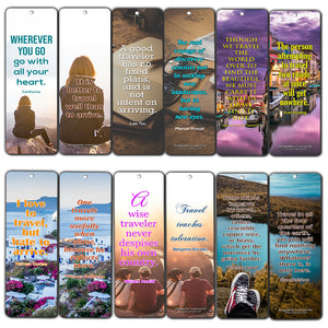 Creanoso Inspirational Travel Quote Bookmarks ÃƒÂ¢Ã¢â€šÂ¬Ã¢â‚¬Å“ Premium Gift Set ÃƒÂ¢Ã¢â€šÂ¬Ã¢â‚¬Å“ Awesome Bookmarks for Travelers