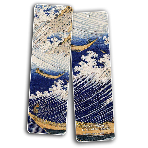 Creanoso Katsushika Hokusai Japan Art Bookmarks (60-Pack) - Inspirational Artistic Impressions Bookmarker Cards ÃƒÆ’Ã‚Â¢ÃƒÂ¢Ã¢â‚¬Å¡Ã‚Â¬ÃƒÂ¢Ã¢â€šÂ¬Ã…â€œ Premium Gift for Men & Women, Adults, Teens ÃƒÆ’Ã‚Â¢ÃƒÂ¢Ã¢â‚¬Å¡Ã‚Â¬ÃƒÂ¢Ã¢â€šÂ¬Ã…â€œ Bulk Pack Set
