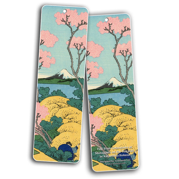 Creanoso Katsushika Hokusai Japan Art Bookmarks (60-Pack) - Inspirational Artistic Impressions Bookmarker Cards ÃƒÆ’Ã‚Â¢ÃƒÂ¢Ã¢â‚¬Å¡Ã‚Â¬ÃƒÂ¢Ã¢â€šÂ¬Ã…â€œ Premium Gift for Men & Women, Adults, Teens ÃƒÆ’Ã‚Â¢ÃƒÂ¢Ã¢â‚¬Å¡Ã‚Â¬ÃƒÂ¢Ã¢â€šÂ¬Ã…â€œ Bulk Pack Set