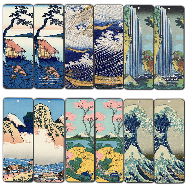 Creanoso Katsushika Hokusai Japan Art Bookmarks (60-Pack) - Inspirational Artistic Impressions Bookmarker Cards ÃƒÆ’Ã‚Â¢ÃƒÂ¢Ã¢â‚¬Å¡Ã‚Â¬ÃƒÂ¢Ã¢â€šÂ¬Ã…â€œ Premium Gift for Men & Women, Adults, Teens ÃƒÆ’Ã‚Â¢ÃƒÂ¢Ã¢â‚¬Å¡Ã‚Â¬ÃƒÂ¢Ã¢â€šÂ¬Ã…â€œ Bulk Pack Set