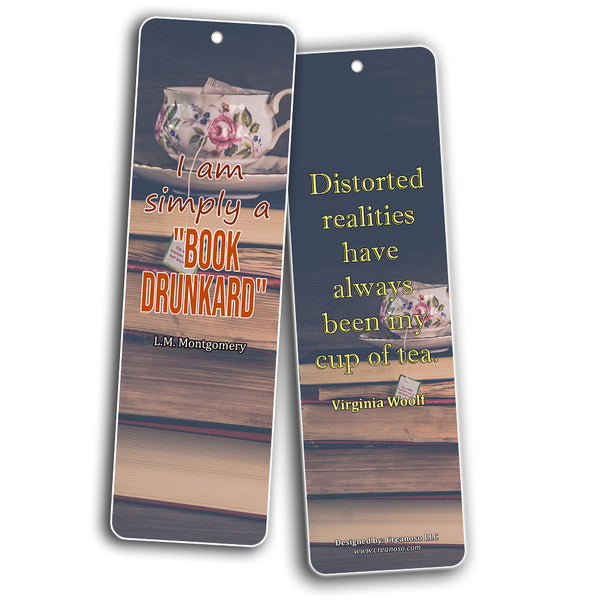 Creanoso Avid Reading Classic Quotes Bookmark Cards ÃƒÆ’Ã‚Â¢ÃƒÂ¢Ã¢â‚¬Å¡Ã‚Â¬ÃƒÂ¢Ã¢â€šÂ¬Ã…â€œ Premium Quality Book Reading Bookmarkers