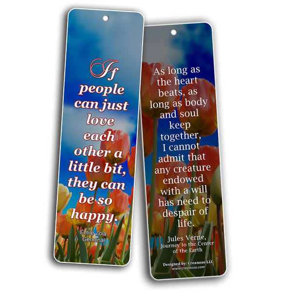 Creanoso Inspiring Classic Book Quote Sayings Bookmarks ÃƒÂ¢Ã¢â€šÂ¬Ã¢â‚¬Å“ Series 2 ÃƒÂ¢Ã¢â€šÂ¬Ã¢â‚¬Å“ Premium Gifts Collection