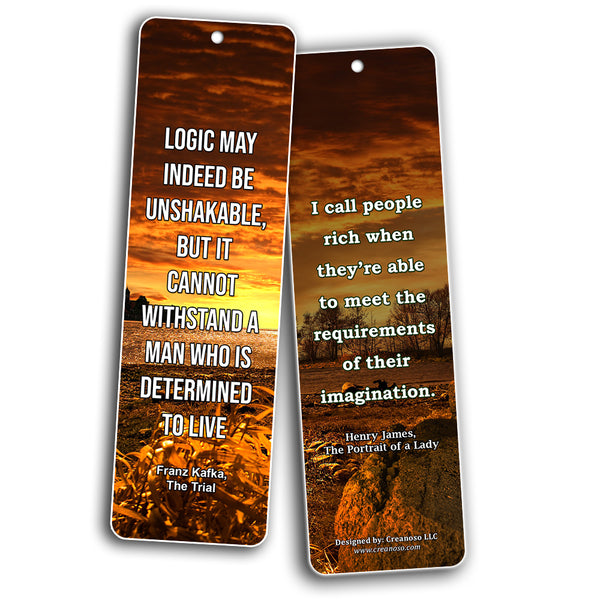Creanoso Inspiring Classic Book Quote Sayings Bookmarks ÃƒÂ¢Ã¢â€šÂ¬Ã¢â‚¬Å“ Series 2 ÃƒÂ¢Ã¢â€šÂ¬Ã¢â‚¬Å“ Premium Gifts Collection