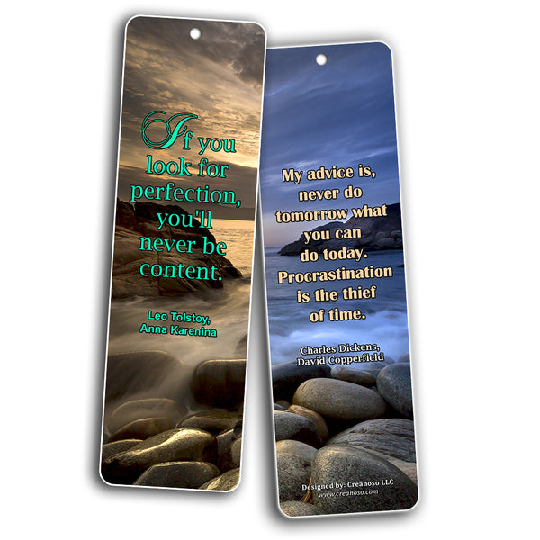 Creanoso Inspiring Classic Book Quote Sayings Bookmarks ÃƒÂ¢Ã¢â€šÂ¬Ã¢â‚¬Å“ Series 2 ÃƒÂ¢Ã¢â€šÂ¬Ã¢â‚¬Å“ Premium Gifts Collection