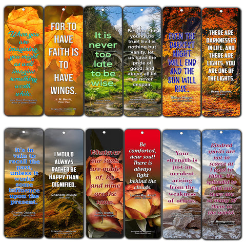 Alice in Wonderland Bookmarks Cards Series 1 (12-Pack) - Vintage Literary  Quotes Bookworm Reading Gifts - Bookish Theme Party Supplies for Men Women