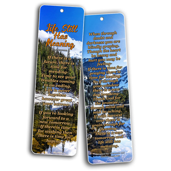 Famous Classical Short Poems Bookmarks Series 3  Life