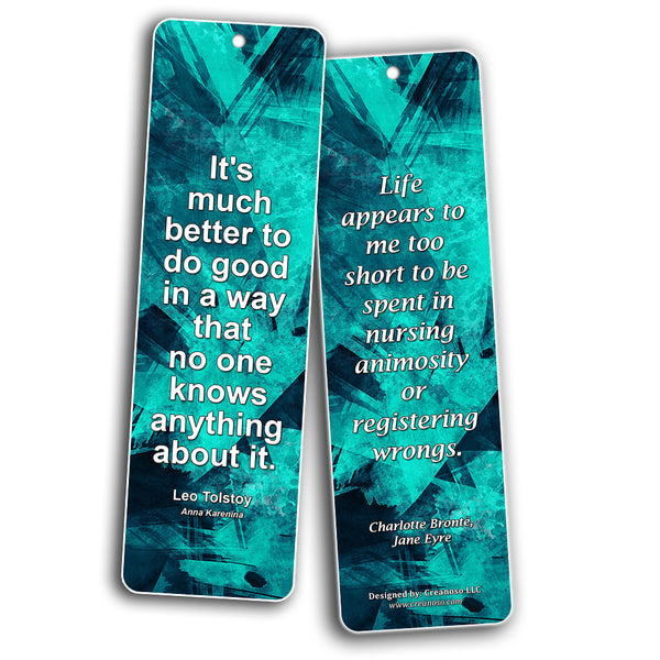 Literary Quotes Bookmarks  Life