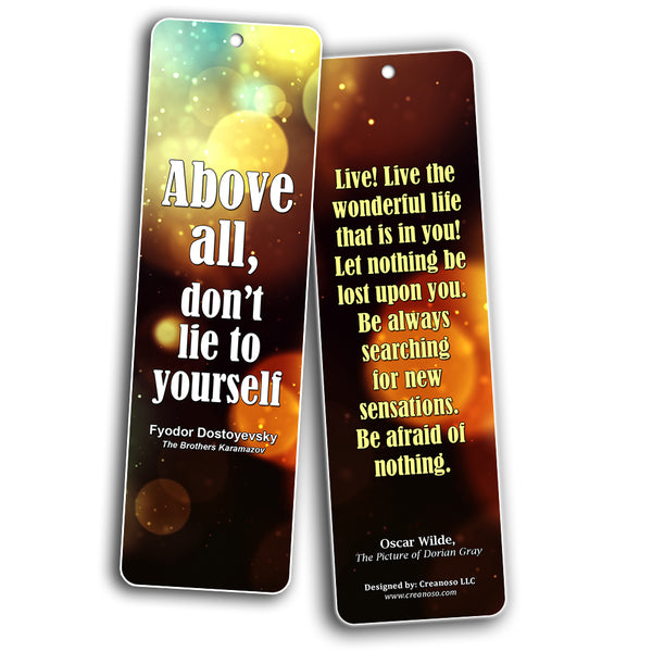 Literary Quotes Bookmarks  Life