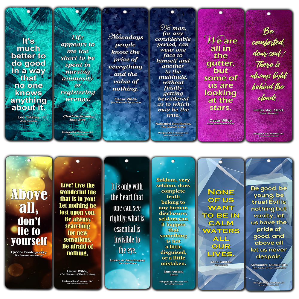 Literary Quotes Bookmarks  Life