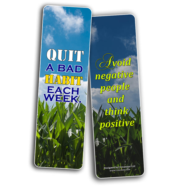 Creanoso How You Can Become a Better You Bookmarks (60-Pack) ÃƒÆ’Ã‚Â¢ÃƒÂ¢Ã¢â‚¬Å¡Ã‚Â¬ÃƒÂ¢Ã¢â€šÂ¬Ã…â€œ Inspirational Quote Sayings Bookmarker Cards ÃƒÆ’Ã‚Â¢ÃƒÂ¢Ã¢â‚¬Å¡Ã‚Â¬ÃƒÂ¢Ã¢â€šÂ¬Ã…â€œ Premium Gift for Men & Women, Adults, Teens ÃƒÆ’Ã‚Â¢ÃƒÂ¢Ã¢â‚¬Å¡Ã‚Â¬Ãƒ