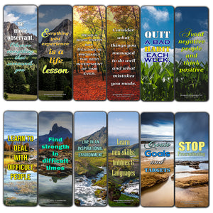 Creanoso How You Can Become a Better You Bookmarks  Awesome Bookmarks for Men, Women, Teens  Six Bulk Assorted Bookmarks Designs  Premium Design Gifts for Bookworms