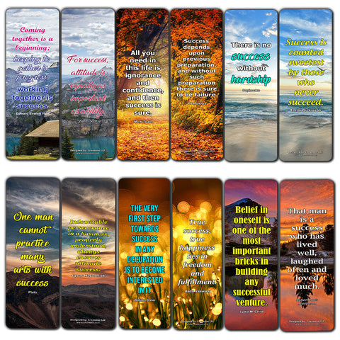Brilliant Quotes To Inspire Success Bookmarks