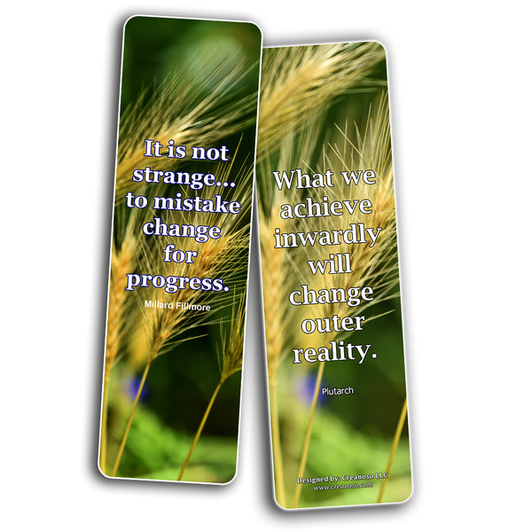 Brilliant Quotes To Inspire Positive Change Bookmarks