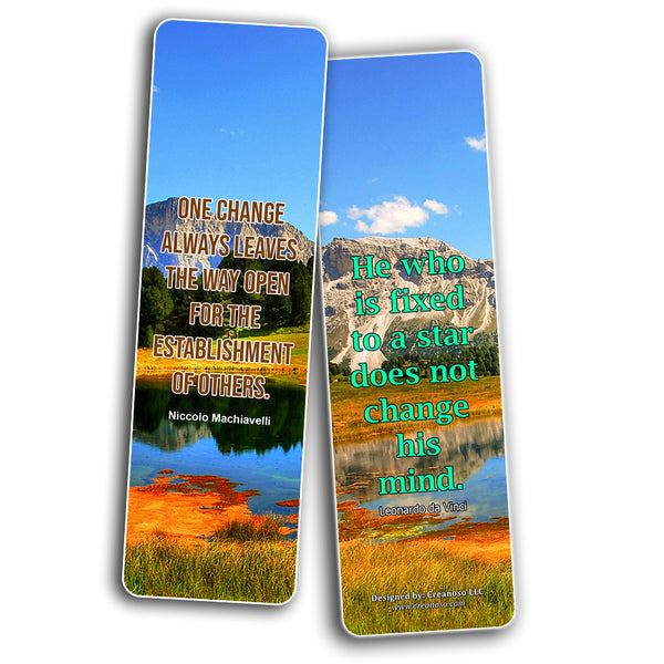 Brilliant Quotes To Inspire Positive Change Bookmarks