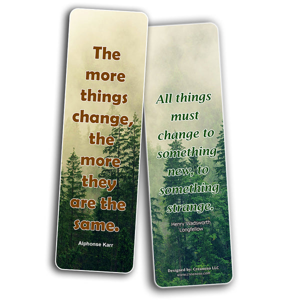 Brilliant Quotes To Inspire Positive Change Bookmarks
