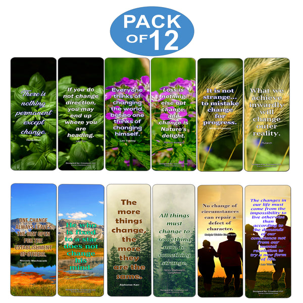 Brilliant Quotes To Inspire Positive Change Bookmarks