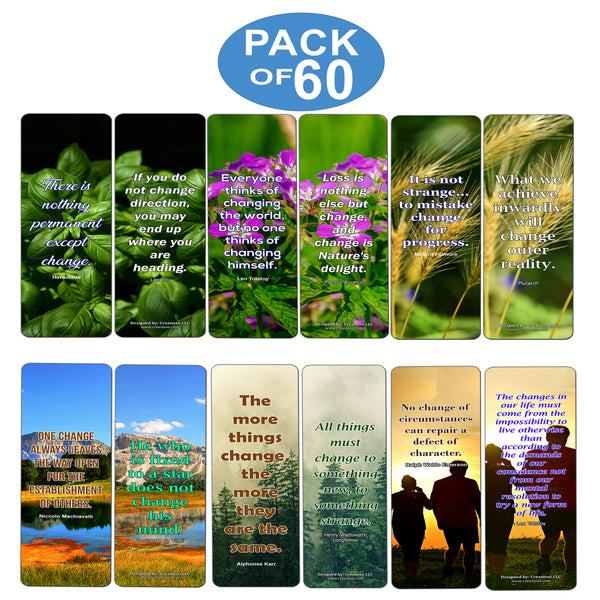 Brilliant Quotes To Inspire Positive Change Bookmarks