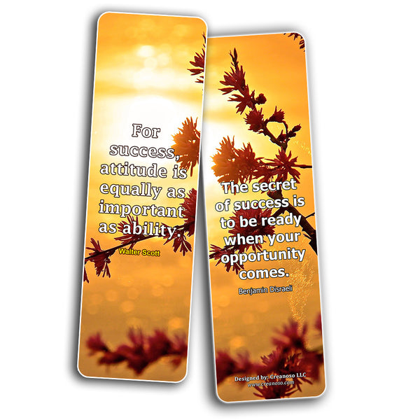 Creanoso Great Quotes to Ponder Upon Bookmarks  Awesome Bookmarks for Men, Women, Teens  Six Bulk Assorted Bookmarks Designs  Premium Gift Design