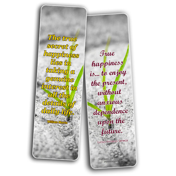 Creanoso Great Quotes to Ponder Upon Bookmarks  Awesome Bookmarks for Men, Women, Teens  Six Bulk Assorted Bookmarks Designs  Premium Gift Design