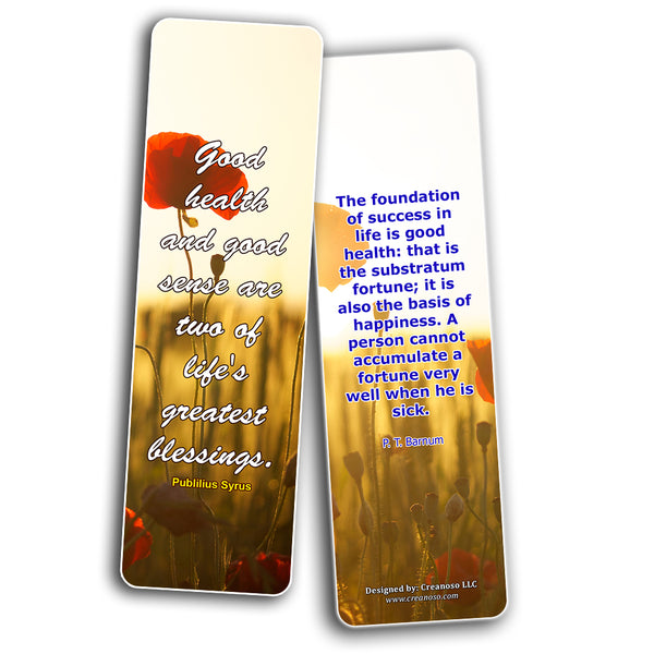 Creanoso Great Quotes to Ponder Upon Bookmarks  Awesome Bookmarks for Men, Women, Teens  Six Bulk Assorted Bookmarks Designs  Premium Gift Design