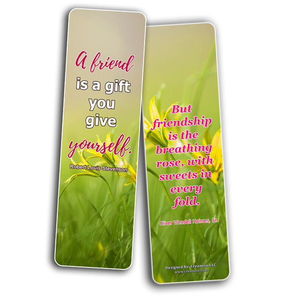 Creanoso Great Quotes to Ponder Upon Bookmarks  Awesome Bookmarks for Men, Women, Teens  Six Bulk Assorted Bookmarks Designs  Premium Gift Design