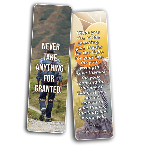 Creanoso Great Quotes to Ponder About Life Bookmarks  Awesome Bookmarks for Men, Women, Teens  Six Bulk Assorted Bookmarks Designs  Premium Gift Design