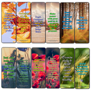 Creanoso How to be Happy Despite of Circumstances Bookmarks  Awesome Bookmarks for Men, Women, Teens  Six Bulk Assorted Bookmarks Designs  Premium Gift Design