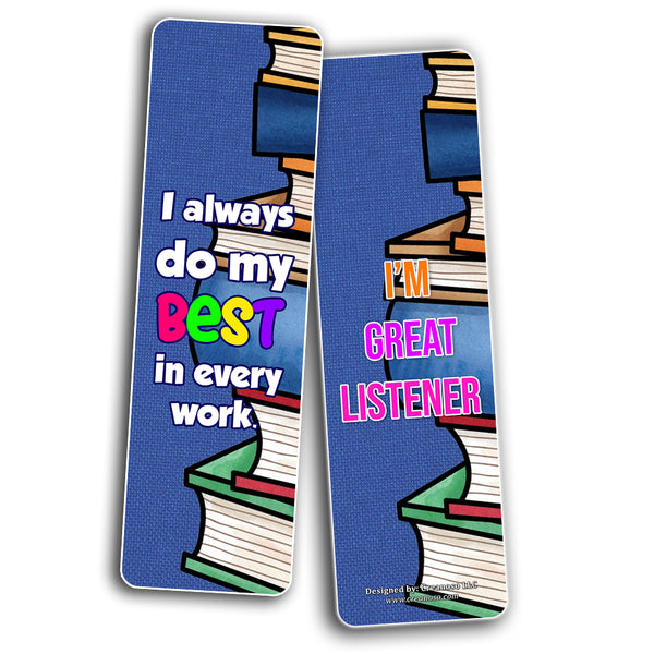 Positive Affirmations for Kids Bookmarks (30-Pack)