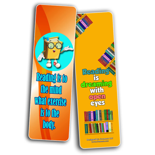 Creanoso Fantastic Reading Bookmarks for Kids (60-Pack) ÃƒÂ¢Ã¢â€šÂ¬Ã¢â‚¬Å“ Awesome Book Page Marker Clip Set ÃƒÂ¢Ã¢â€šÂ¬Ã¢â‚¬Å“ Premium Gift for Boys & Girls, Children ÃƒÂ¢Ã¢â€šÂ¬Ã¢â‚¬Å“ Rewards Incentives ÃƒÂ¢Ã¢â€šÂ¬Ã¢â‚¬Å“ Card Stock ÃƒÂ¢Ã¢â€šÂ¬Ã¢â‚¬Å“