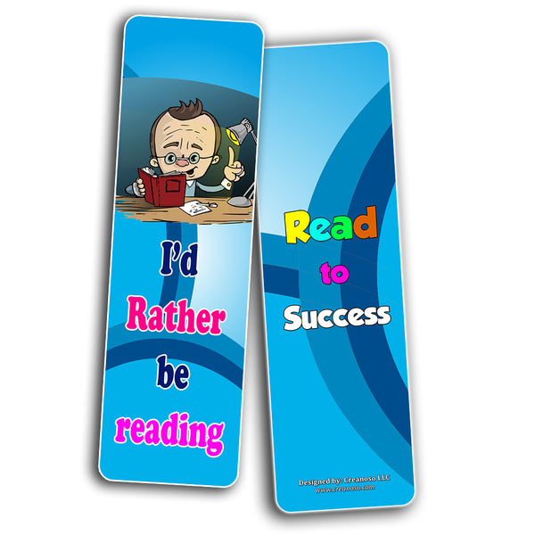 Creanoso Fantastic Reading Bookmarks for Kids (60-Pack) ÃƒÂ¢Ã¢â€šÂ¬Ã¢â‚¬Å“ Awesome Book Page Marker Clip Set ÃƒÂ¢Ã¢â€šÂ¬Ã¢â‚¬Å“ Premium Gift for Boys & Girls, Children ÃƒÂ¢Ã¢â€šÂ¬Ã¢â‚¬Å“ Rewards Incentives ÃƒÂ¢Ã¢â€šÂ¬Ã¢â‚¬Å“ Card Stock ÃƒÂ¢Ã¢â€šÂ¬Ã¢â‚¬Å“
