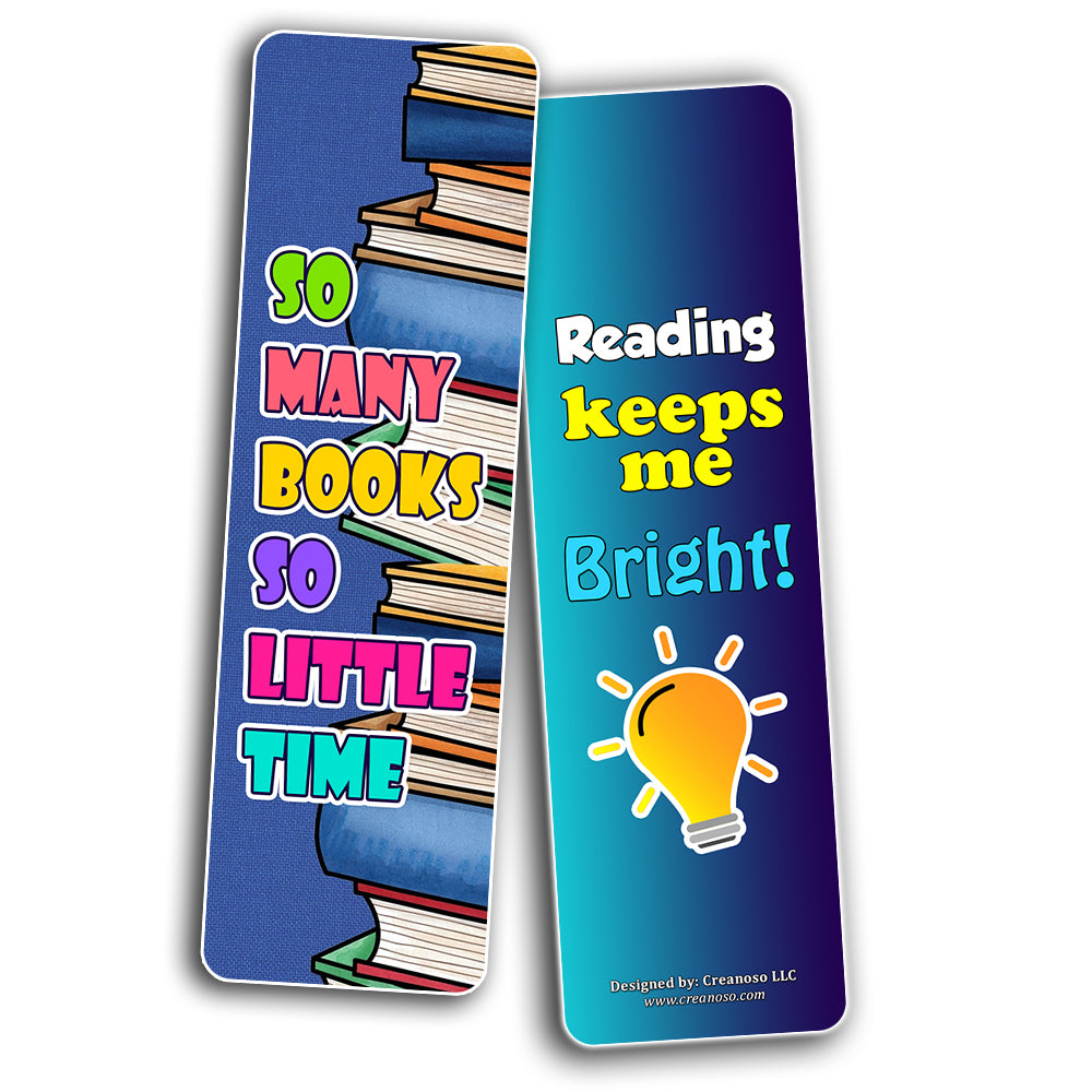 Creanoso Fantastic Reading Bookmarks for Kids (60-Pack) ÃƒÂ