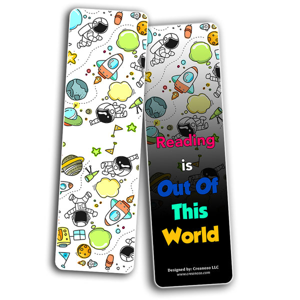 Creanoso Rocket Outer Space Futuristic Bookmarks for Kids (60-Pack) ÃƒÂ¢Ã¢â€šÂ¬Ã¢â‚¬Å“ Six Assorted Quality Bookmarker Cards Bulk Set ÃƒÂ¢Ã¢â€šÂ¬Ã¢â‚¬Å“ Premium Gift for Boys & Girls, Children ÃƒÂ¢Ã¢â€šÂ¬Ã¢â‚¬Å“ Premium Gift Set ÃƒÂ¢Ã¢â€šÂ¬Ã¢â‚¬Å“ Rewards