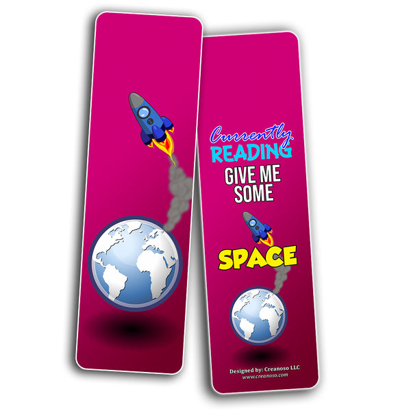 Creanoso Rocket Outer Space Futuristic Bookmarks for Kids (30-Pack) ÃƒÂ¢Ã¢â€šÂ¬Ã¢â‚¬Å“ Stocking Stuffers Gift for Boys & Girls - Party Favors Supplies ÃƒÂ¢Ã¢â€šÂ¬Ã¢â‚¬Å“ Rewards Gifts ÃƒÂ¢Ã¢â€šÂ¬Ã¢â‚¬Å“ Awesome Bookmark Collection for Young Readers