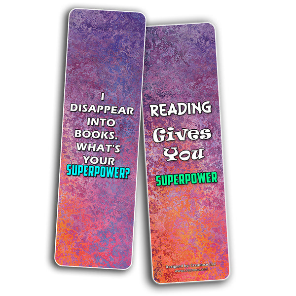 Creanoso Addicted Readers Bookmarks (30-Pack) ÃƒÂ¢Ã¢â€šÂ¬Ã¢â‚¬Å“ Inspiring Inspirational Bookmarker Cards Set - Premium Stocking Stuffers Gifts for Bookworms, Book Lovers, Bibliophiles ÃƒÂ¢Ã¢â€šÂ¬Ã¢â‚¬Å“ Great Stocking Stuffers Gifts