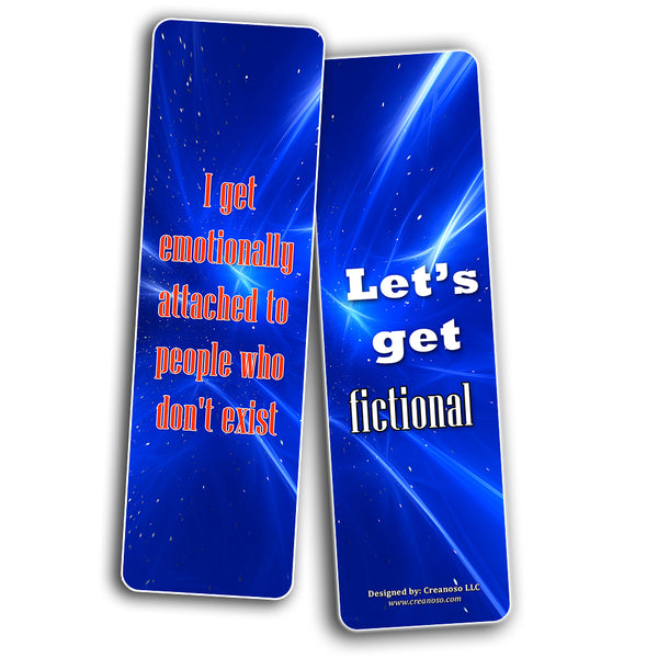 Creanoso Fiction Bookmarks (30-Pack) ÃƒÂ¢Ã¢â€šÂ¬Ã¢â‚¬Å“ Stocking Stuffers Gift for Men, Women, Adult, Teens - Party Favors Supplies ÃƒÂ¢Ã¢â€šÂ¬Ã¢â‚¬Å“ Rewards Gifts ÃƒÂ¢Ã¢â€šÂ¬Ã¢â‚¬Å“ Awesome Bookmark Collection for Readers