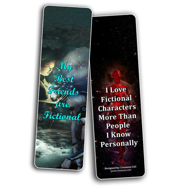 Creanoso Fiction Bookmarks (30-Pack) ÃƒÂ¢Ã¢â€šÂ¬Ã¢â‚¬Å“ Stocking Stuffers Gift for Men, Women, Adult, Teens - Party Favors Supplies ÃƒÂ¢Ã¢â€šÂ¬Ã¢â‚¬Å“ Rewards Gifts ÃƒÂ¢Ã¢â€šÂ¬Ã¢â‚¬Å“ Awesome Bookmark Collection for Readers
