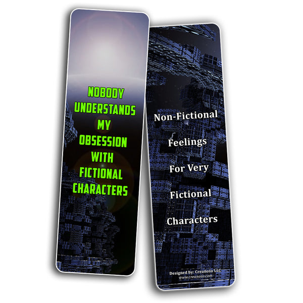 Creanoso Fiction Bookmarks (30-Pack) ÃƒÂ¢Ã¢â€šÂ¬Ã¢â‚¬Å“ Stocking Stuffers Gift for Men, Women, Adult, Teens - Party Favors Supplies ÃƒÂ¢Ã¢â€šÂ¬Ã¢â‚¬Å“ Rewards Gifts ÃƒÂ¢Ã¢â€šÂ¬Ã¢â‚¬Å“ Awesome Bookmark Collection for Readers