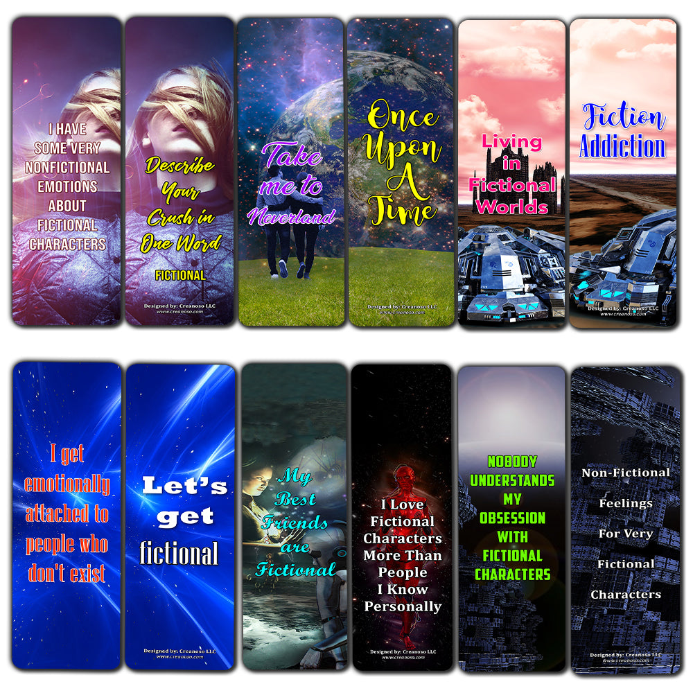 Creanoso Fiction Bookmarks (30-Pack) ÃƒÂ¢Ã¢â€šÂ¬Ã¢â‚¬Å“ Stocking Stuffers Gift for Men, Women, Adult, Teens - Party Favors Supplies ÃƒÂ¢Ã¢â€šÂ¬Ã¢â‚¬Å“ Rewards Gifts ÃƒÂ¢Ã¢â€šÂ¬Ã¢â‚¬Å“ Awesome Bookmark Collection for Readers