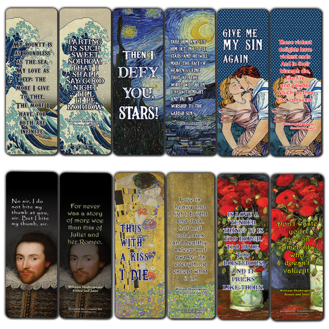 Romeo And Juliet Shakespeare Bookmarks