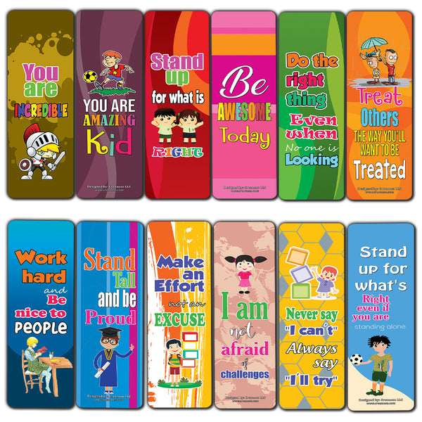 Bookmarks for Kids Boys Girls (30-Pack)- Incredible Kids Positive Encouragement Motivational Gifts - Party Favors Classroom Incentives Basket Stuffers