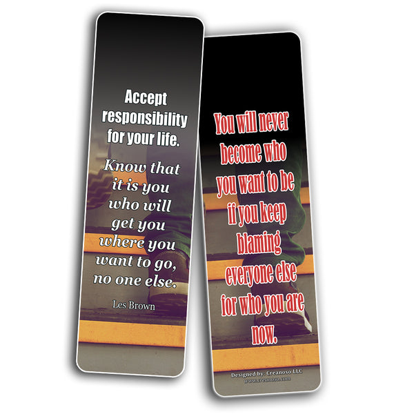 Creanoso Inspirational Quotes That Motivate Us Toward Success Bookmarks  Premium Designs Bulk Assorted Bookmarker Cards Pack  Inspiring Page Marking Set for Books  Clipper