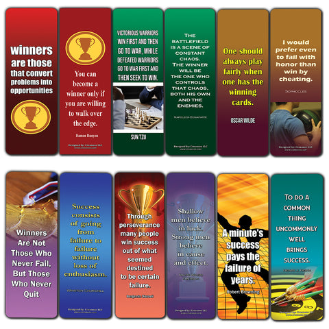 Winner Quotes Bookmarks